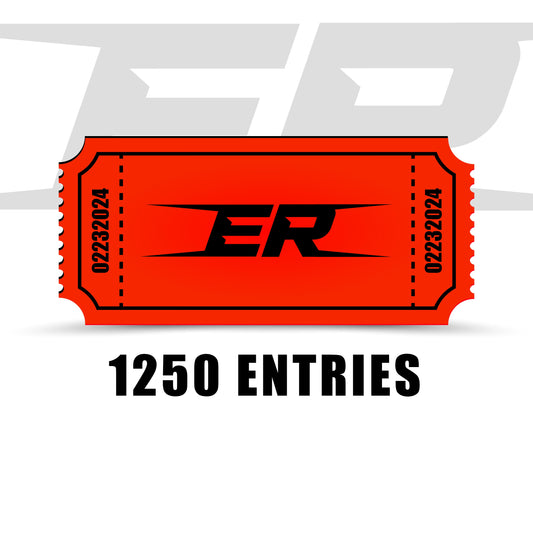 $100.00 TICKECT GETS YOU (1250 ENTRIES)