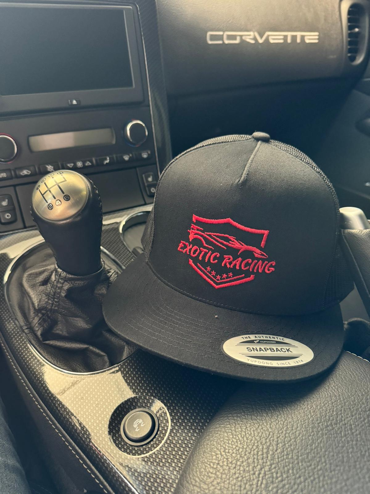 Black Snapback with Red Exotic Logo (300 ENTRIES) LIMITED TIME