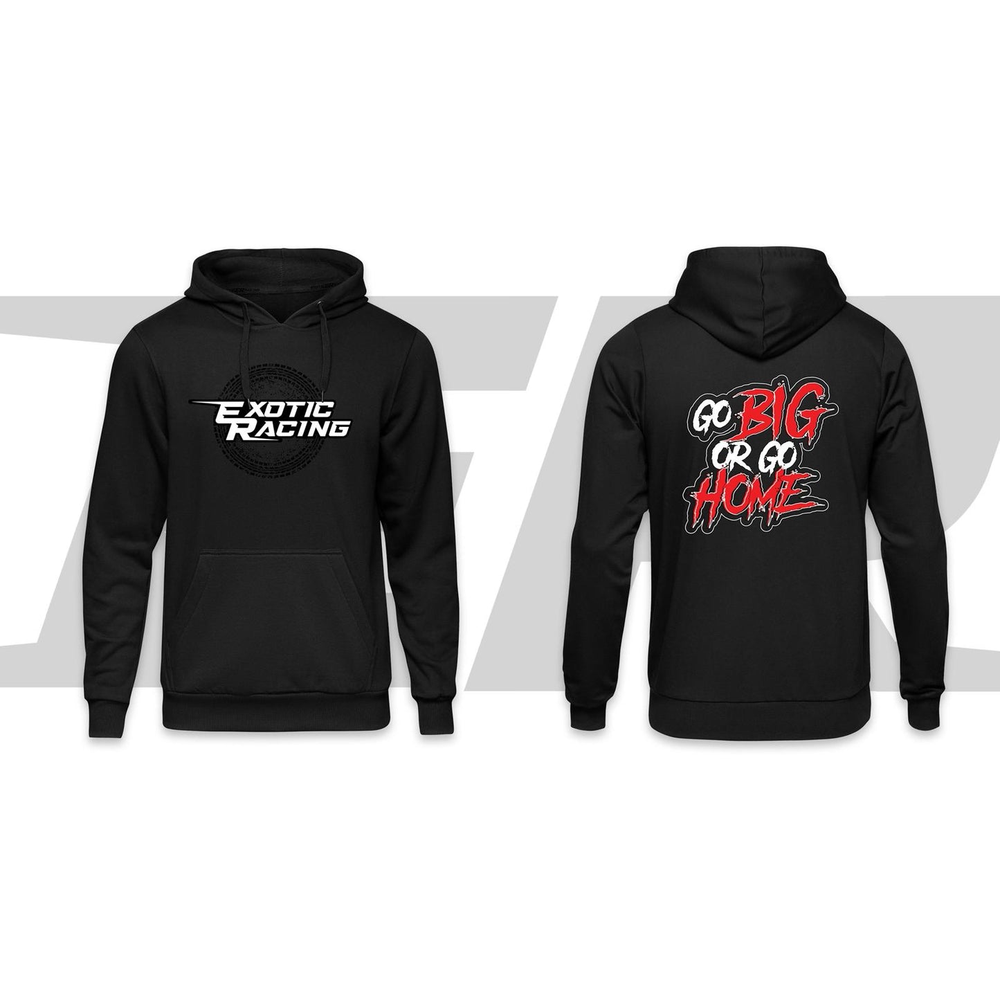 Black Hoodie with White Exotic Logo (600 ENTRIES)