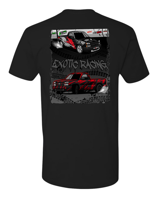 Black T-Shirt with Exotic Logo Burnout Trucks (400 ENTRIES)